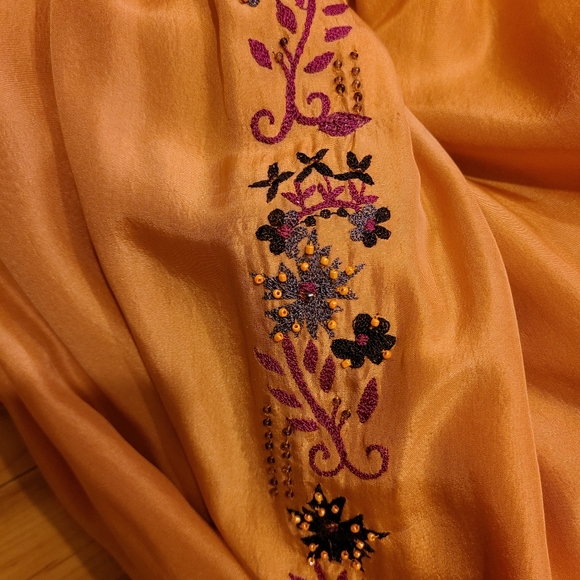 ANTHROPOLOGIE Plenty by Tracy Reese SZ 8 GOLD sun dress - Picture 7 of 7